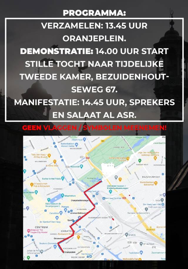 Hollanda Den Haag Yuruyus Protesto 01