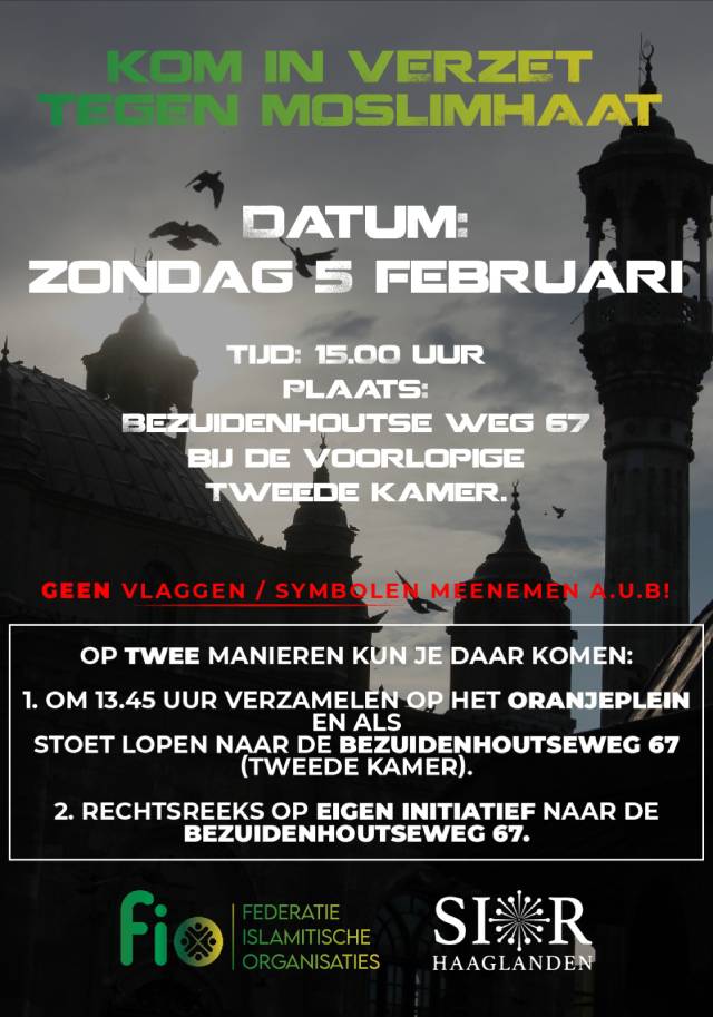Hollanda Den Haag Yuruyus Protesto 02