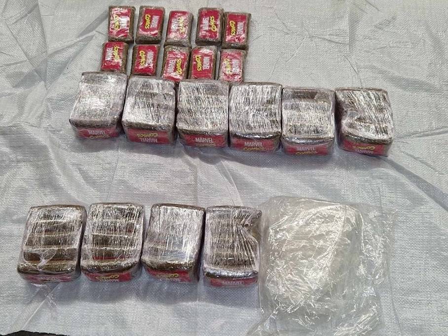 Hollanda'dan Türkiye'ye giden araçta 530 gr kokain ve 6 kilo haşhaş