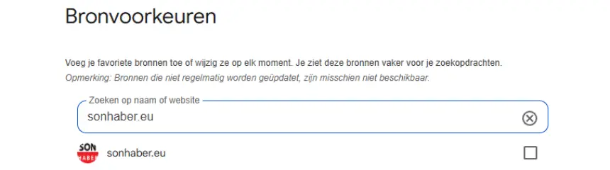 Sonhaber Google News