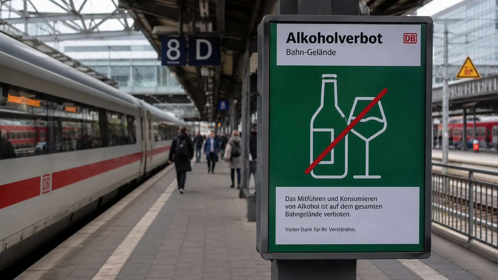 Almanya'da 5 bin 400 tren istasyonunda alkol tüketimi yasaklandı