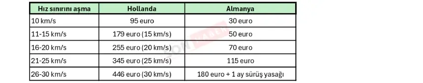 Hız Cezaları Hız Denetim Haftası