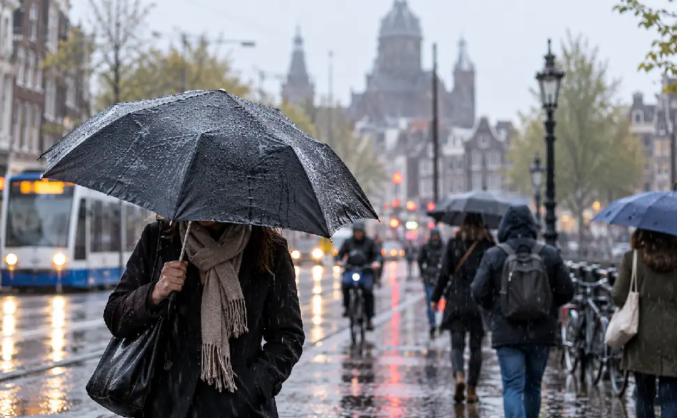 Hollanda’da havalar soğuyor, Perşembe’den itibaren yağmur etkili olacak