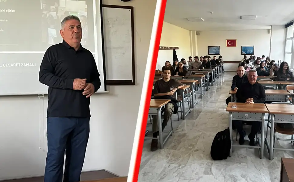 Hollanda'dan Türk iş insanı Dursun Kılıç, Erciyes Üniversitesi öğrencileriyle buluştu